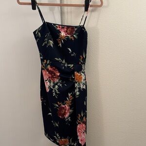 Floral Spaghetti Strap Mini Dress